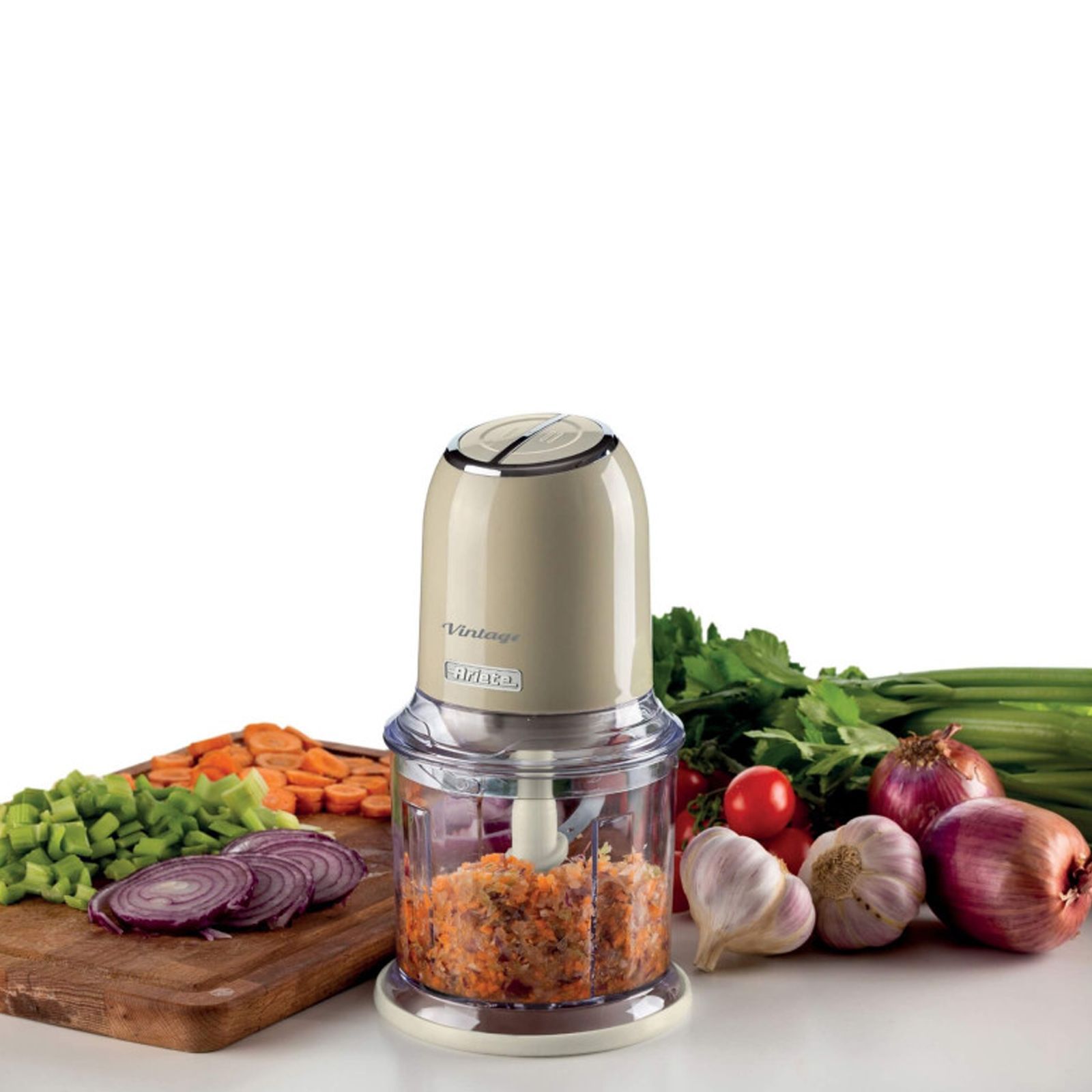 Ariete Vintage 400 Watt Vegetable and Fruit Chopper with 4 Blades (Beige)_8