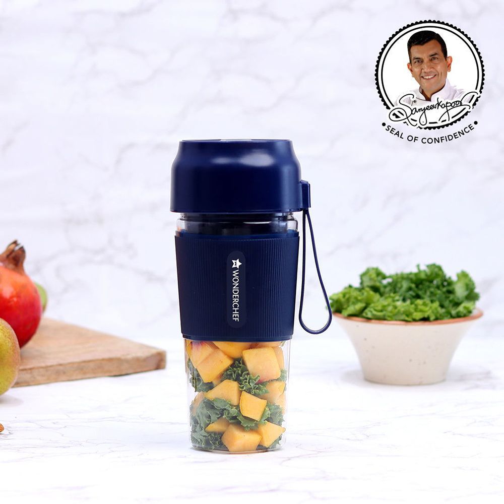 WONDERCHEF Nutri Cup 40 Watt Portable Blender (Dishwasher Safe, Blue)_9