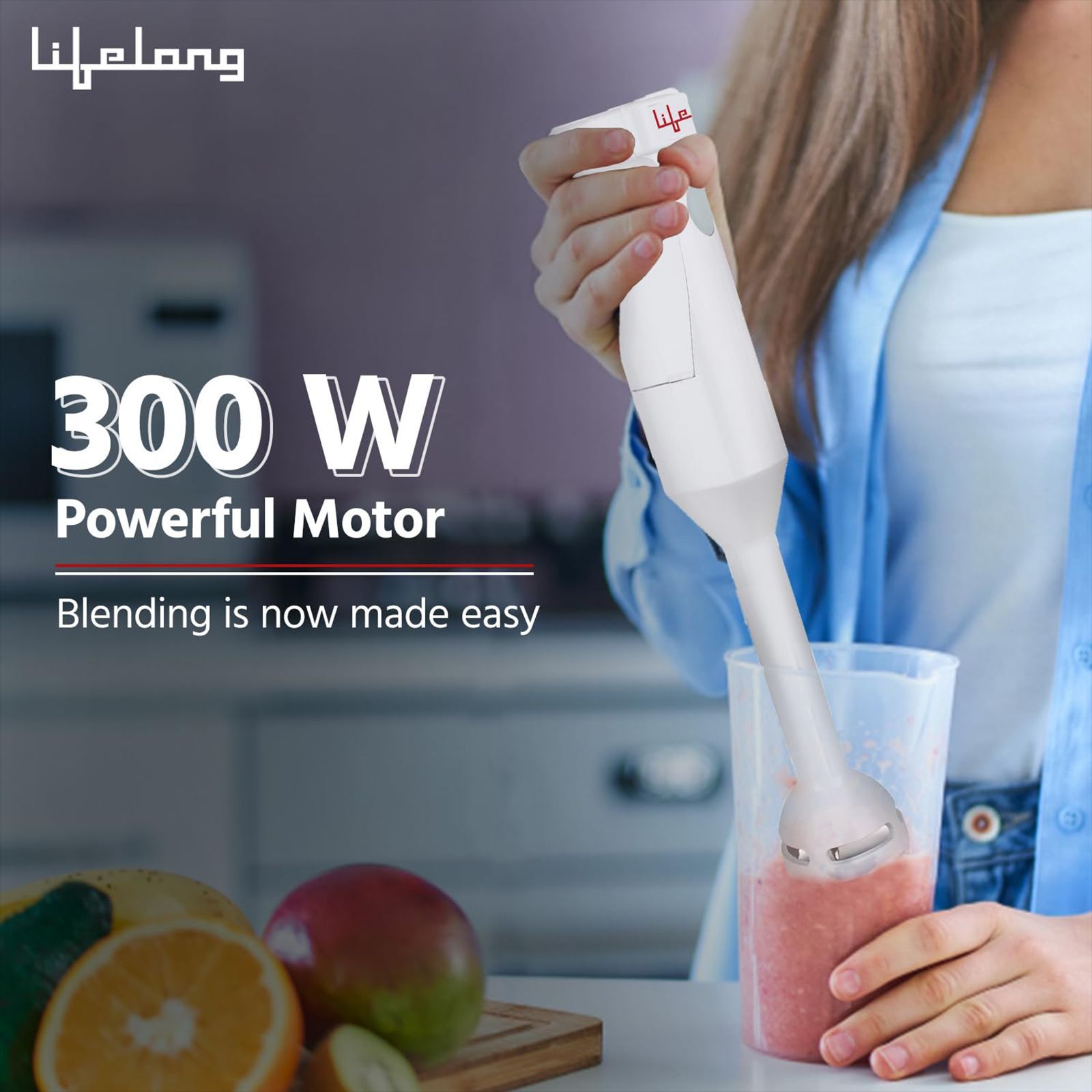 Lifelong 300 Watt Hand Blender (Anti-Splash, White) Lifelong 300 Watt Hand Blender (Anti-Splash, White)_2