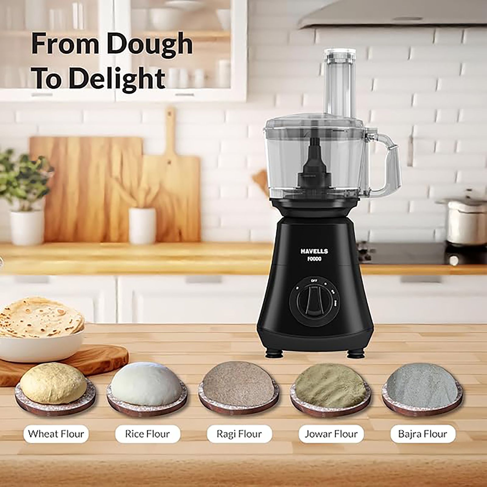 HAVELLS Foodo 750 Watt Food Processor with 10 Blades (Black) HAVELLS Foodo 750 Watt Food Processor with 10 Blades (Black)_14