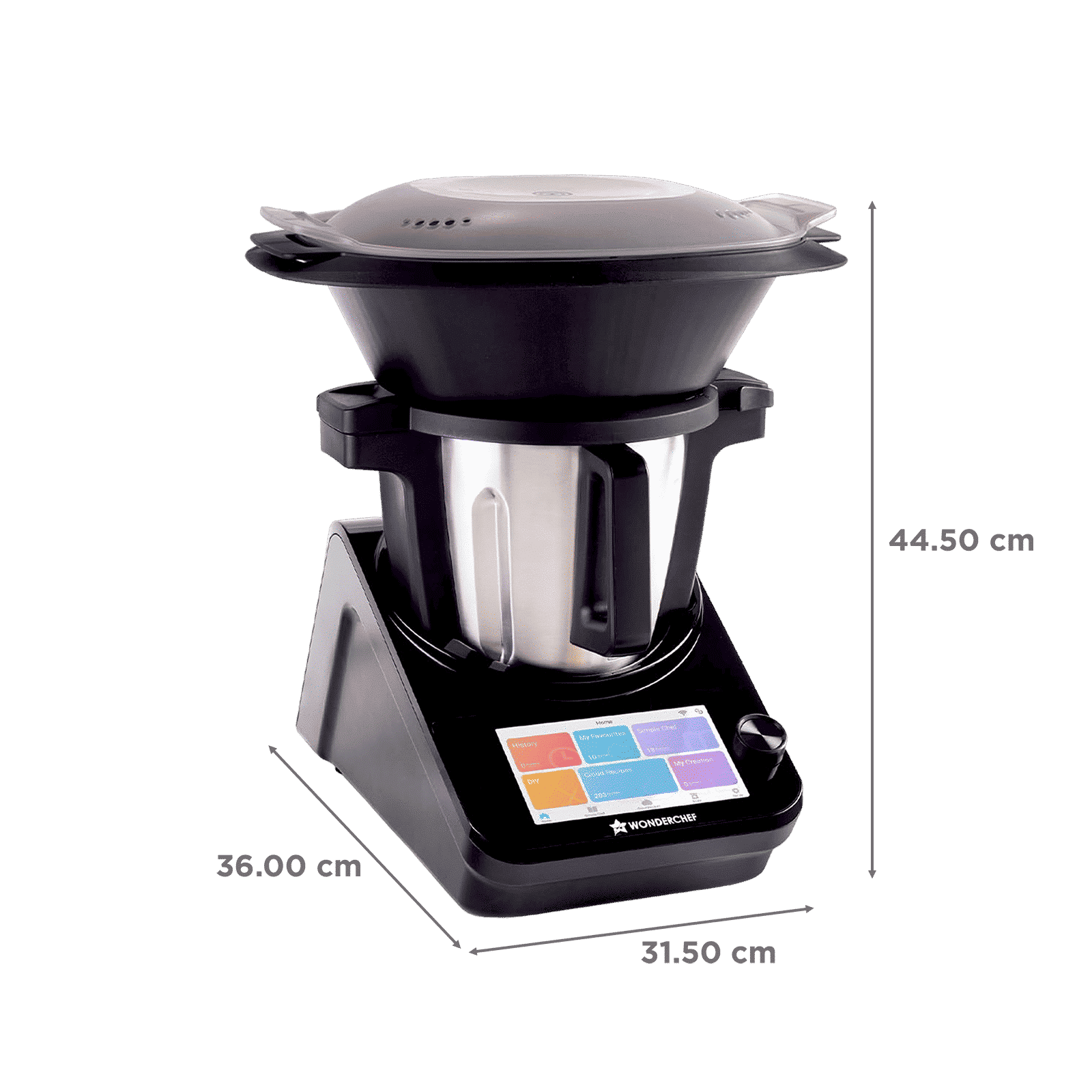Wonderchef Chef Magic 1800 Watts Food Processors with 3 Blades (Black) Wonderchef Chef Magic 1800 Watts Food Processors with 3 Blades (Black)_2