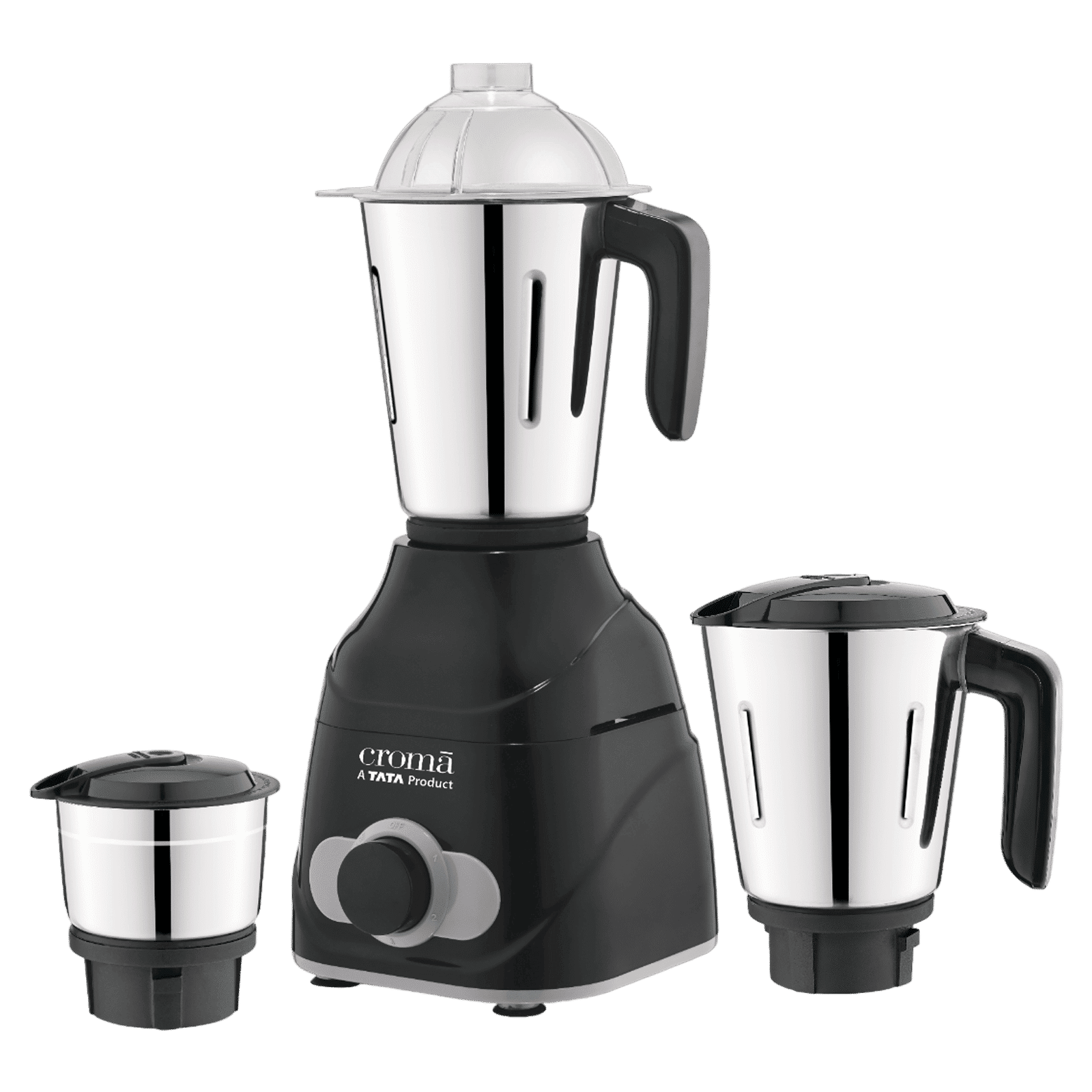 Croma 750 Watt 3 Jars Mixer Grinder (Easy Cleaning, Black)_6