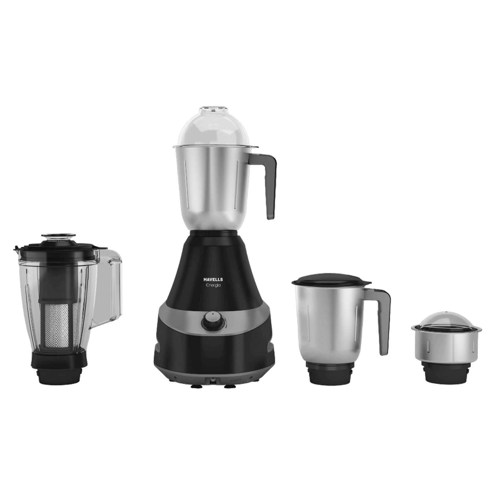 Havells Energia 750 Watt 4 Jars Mixer Grinder (21000 RPM, Powerful Motor, Grey)_1