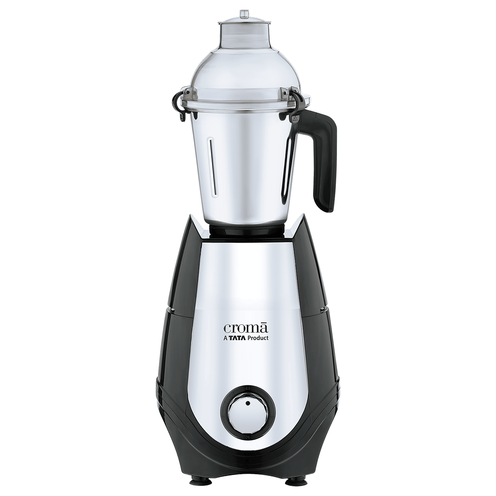 Croma 1000 Watt 4 Jars Juicer Mixer Grinder (20000 RPM, Copper Motor, Black & Silver)_4