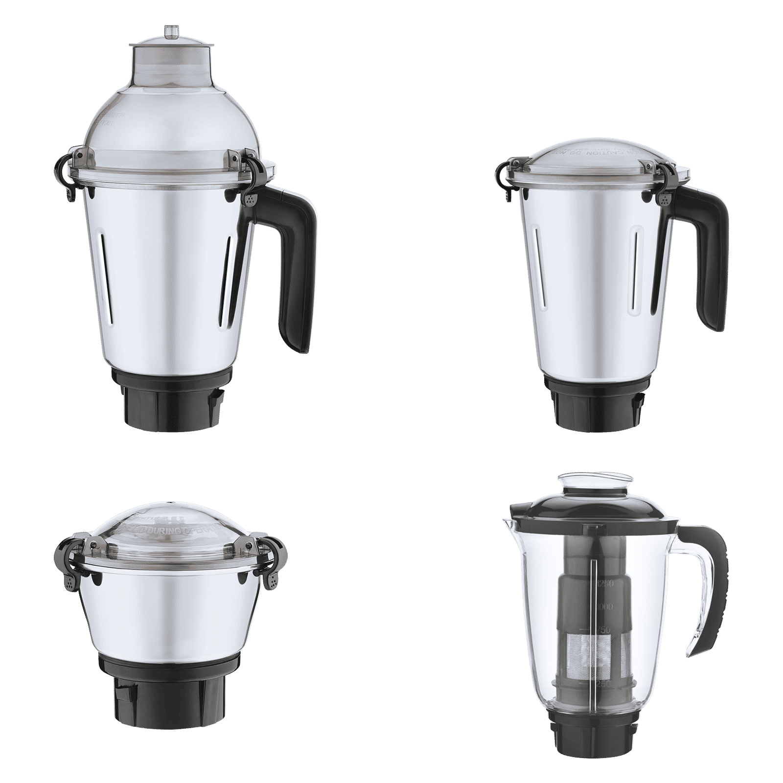 Croma 1000 Watt 4 Jars Juicer Mixer Grinder (20000 RPM, Copper Motor, Black & Silver)_5