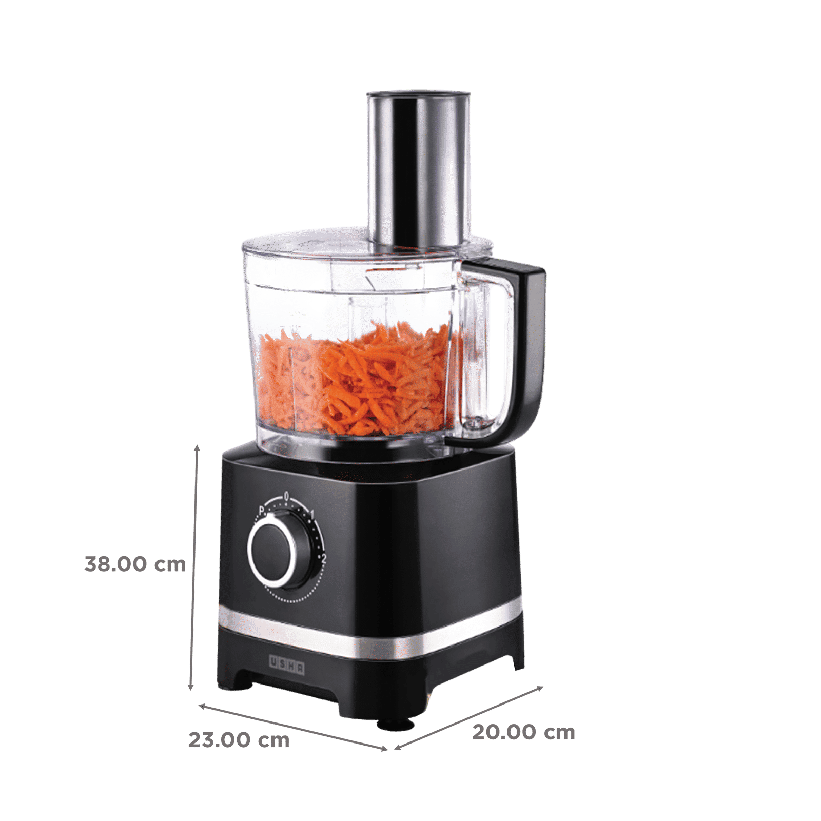 USHA iChef 800 Watt Food Processor (Black) USHA iChef 800 Watt Food Processor (Black)_3