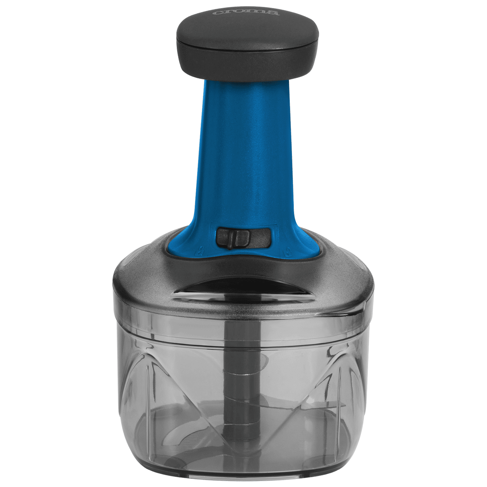 Croma Manual Push Chopper 600 ml (Blue and Black) Croma Manual Push Chopper 600 ml (Blue and Black)_7