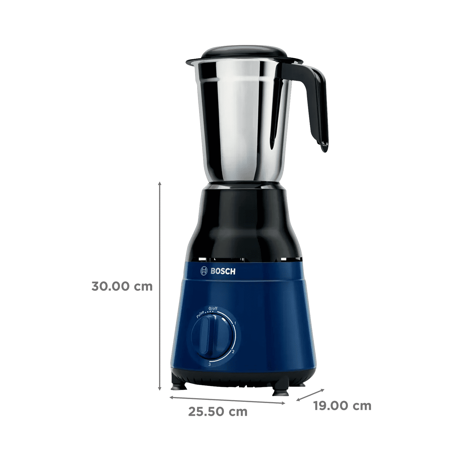BOSCH TrueMixx 500 Watt 3 Jars Mixer Grinder (22000 RPM, Midnight Blue)_3