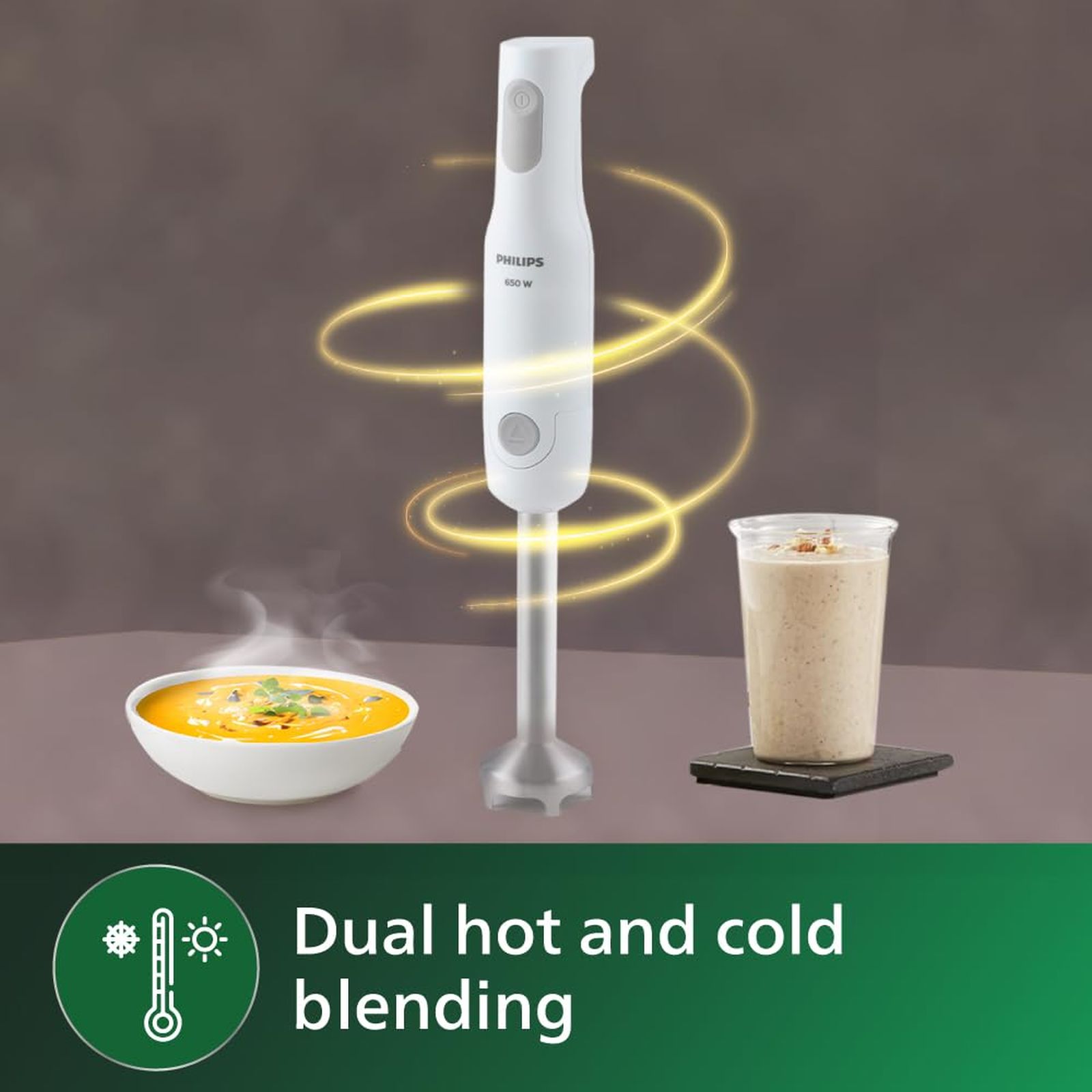 PHILIPS 650 Watt 2 Speed Hand Blender with 2 Attachments (Detachable Steel Rod, White)_9