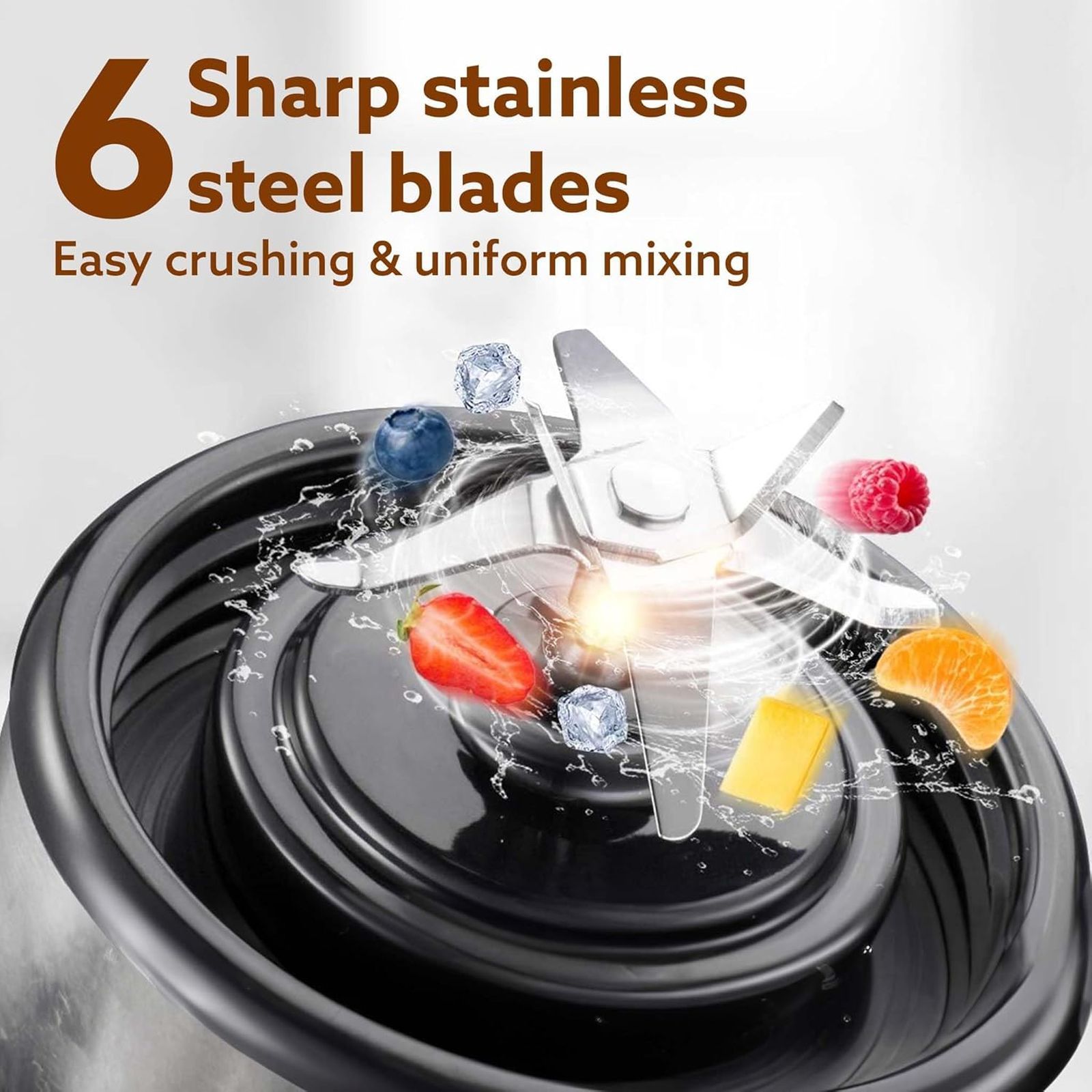 AGARO Galaxy Portable Blender with 3000 mAh Rechargeable Battery (450ml, Black)_3