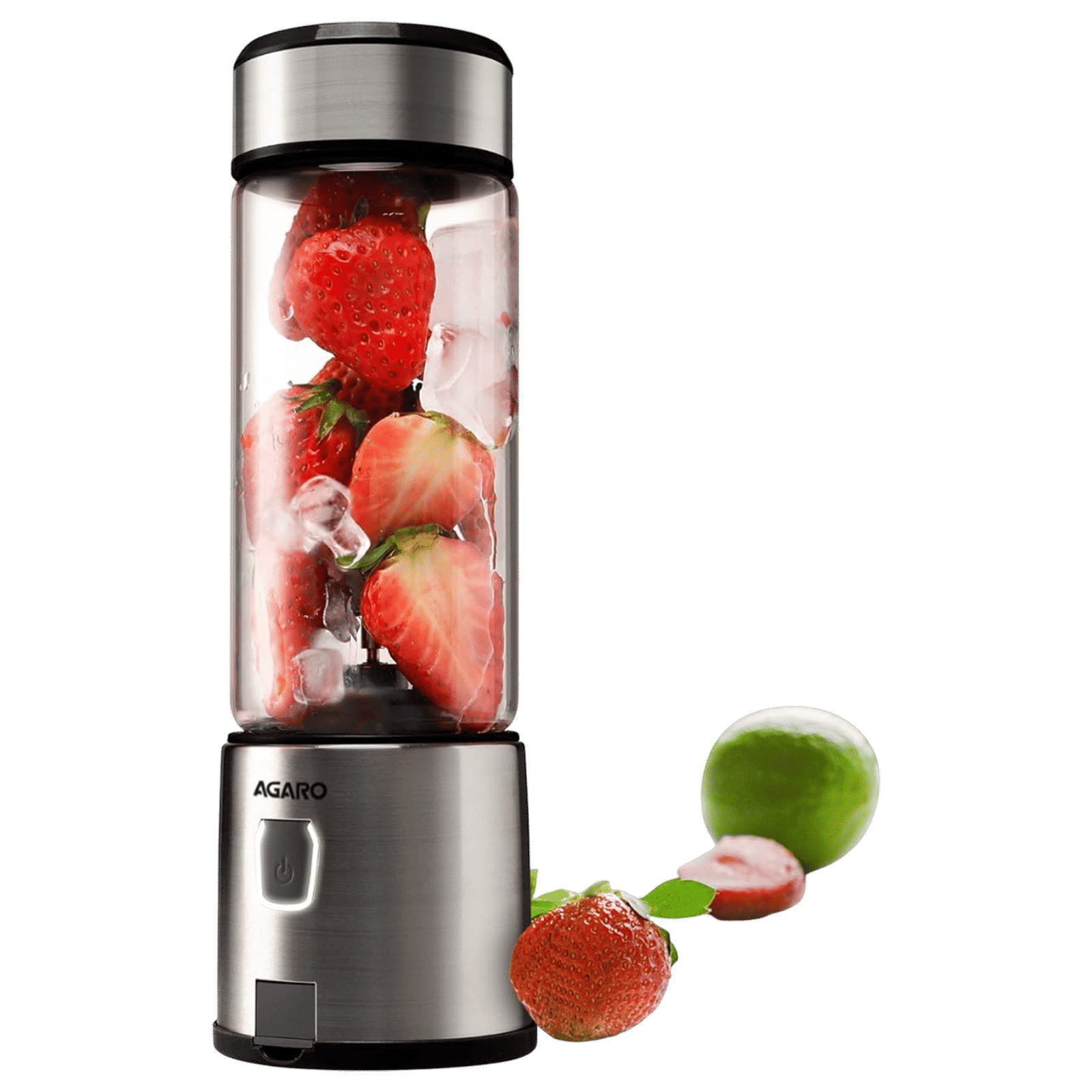 AGARO Galaxy Portable Blender with 3000 mAh Rechargeable Battery (450ml, Black)_1