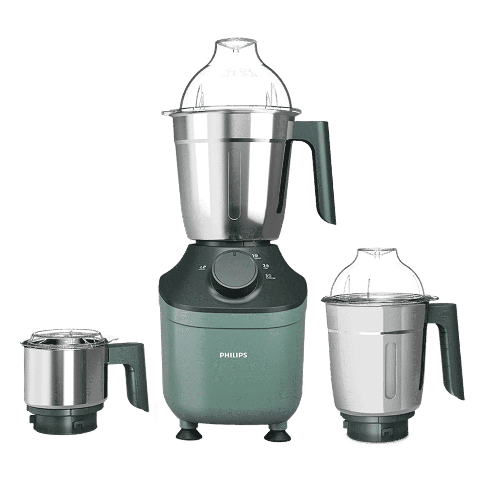 PHILIPS 800 Watt 3 Jars Mixer Grinder (MicroGrind Technology, Green) PHILIPS 800 Watt 3 Jars Mixer Grinder (MicroGrind Technology, Green)_1