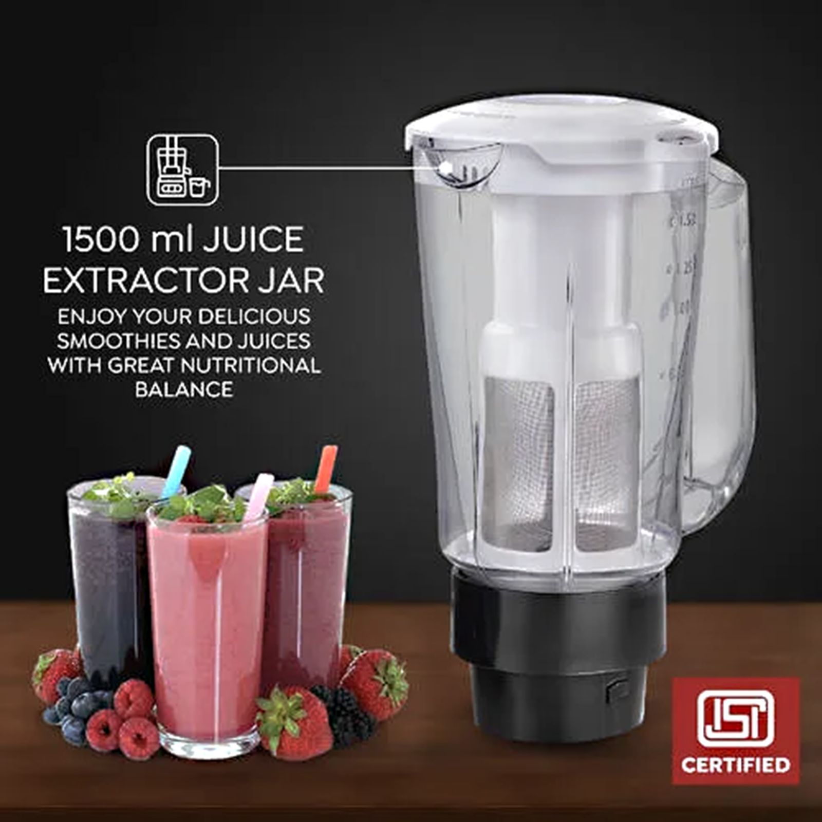 Prestige Grace 750 Watt 4 Jars Juicer Mixer Grinder (Dome Shaped Lid, Blue & Black)_4