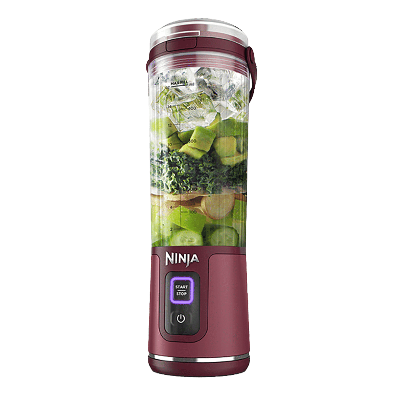 Ninja Blast Portable Blender with Rechargeable Battery (530ml, Red)_1