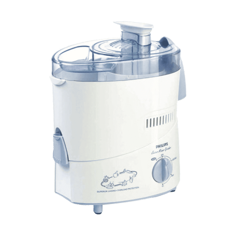 Philips 500 Watt Juicer (HL 1631/J, White/Blue)_1