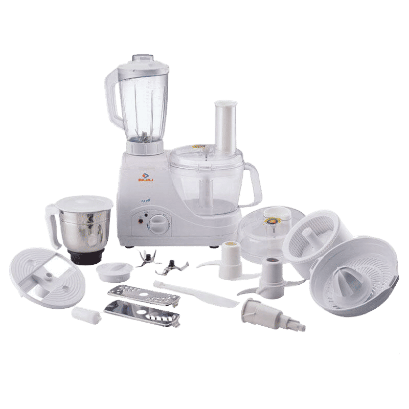 BAJAJ FX 7 600 Watt Food Processor with 3 Blades (White) BAJAJ FX 7 600 Watt Food Processor with 3 Blades (White)_1