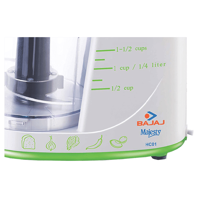 BAJAJ 135 Watt Vegetable Chopper (White & Green)_2