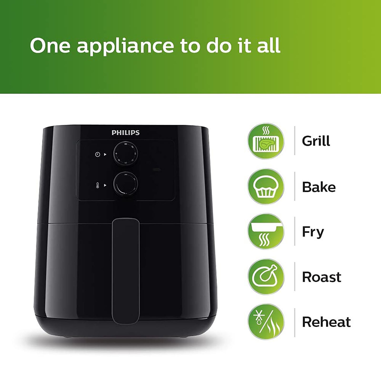 PHILIPS Spectre 4.1L 1400 Watt Air Fryer with Rapid Air Technology (Black)_15