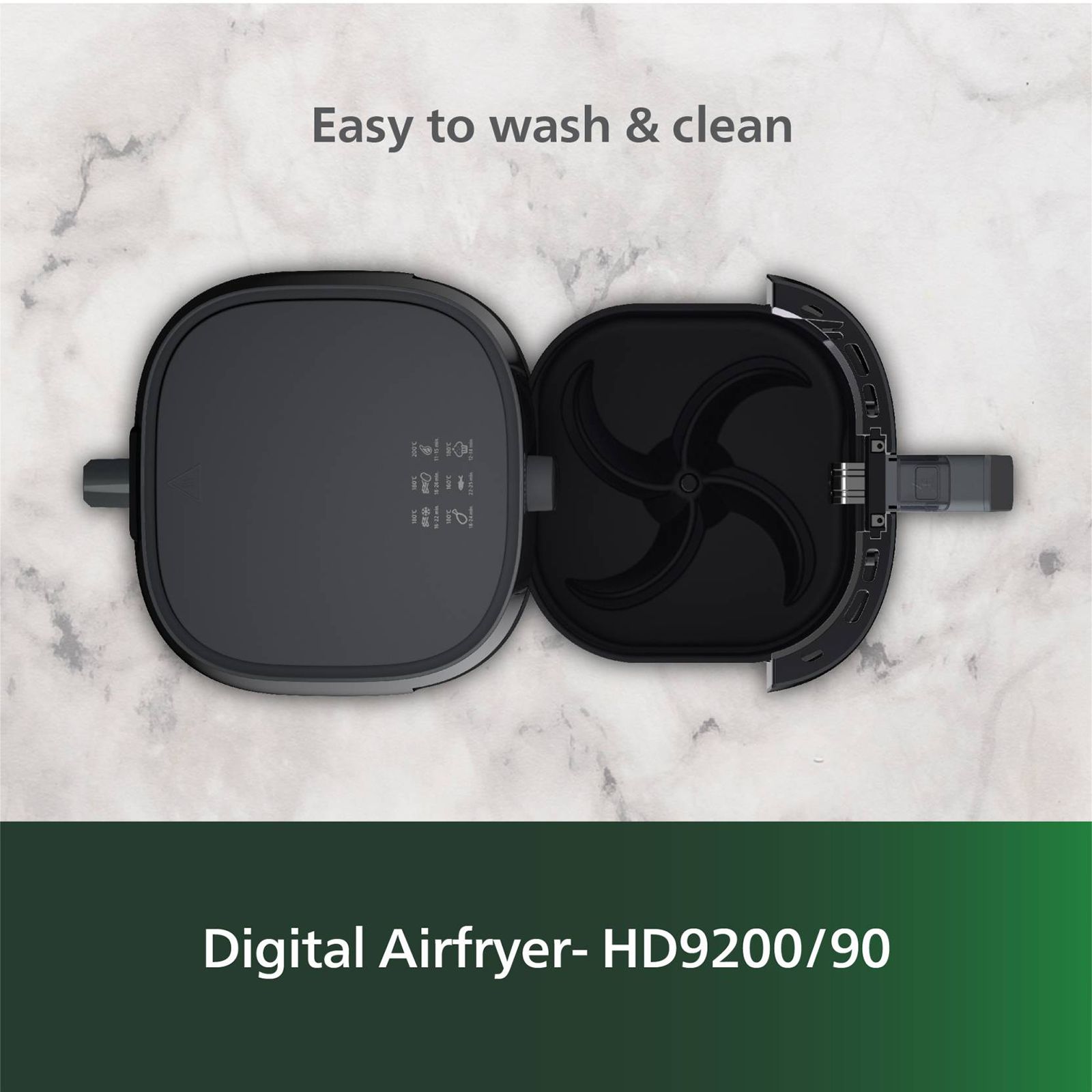 PHILIPS Spectre 4.1L 1400 Watt Air Fryer with Rapid Air Technology (Black)_6