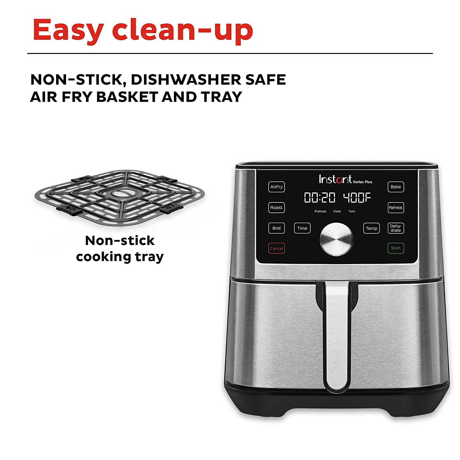 Instant Pot Vortex Plus 5.67L 1500 Watt Digital Air Fryer with EvenCrisp Technology (Silver)_9