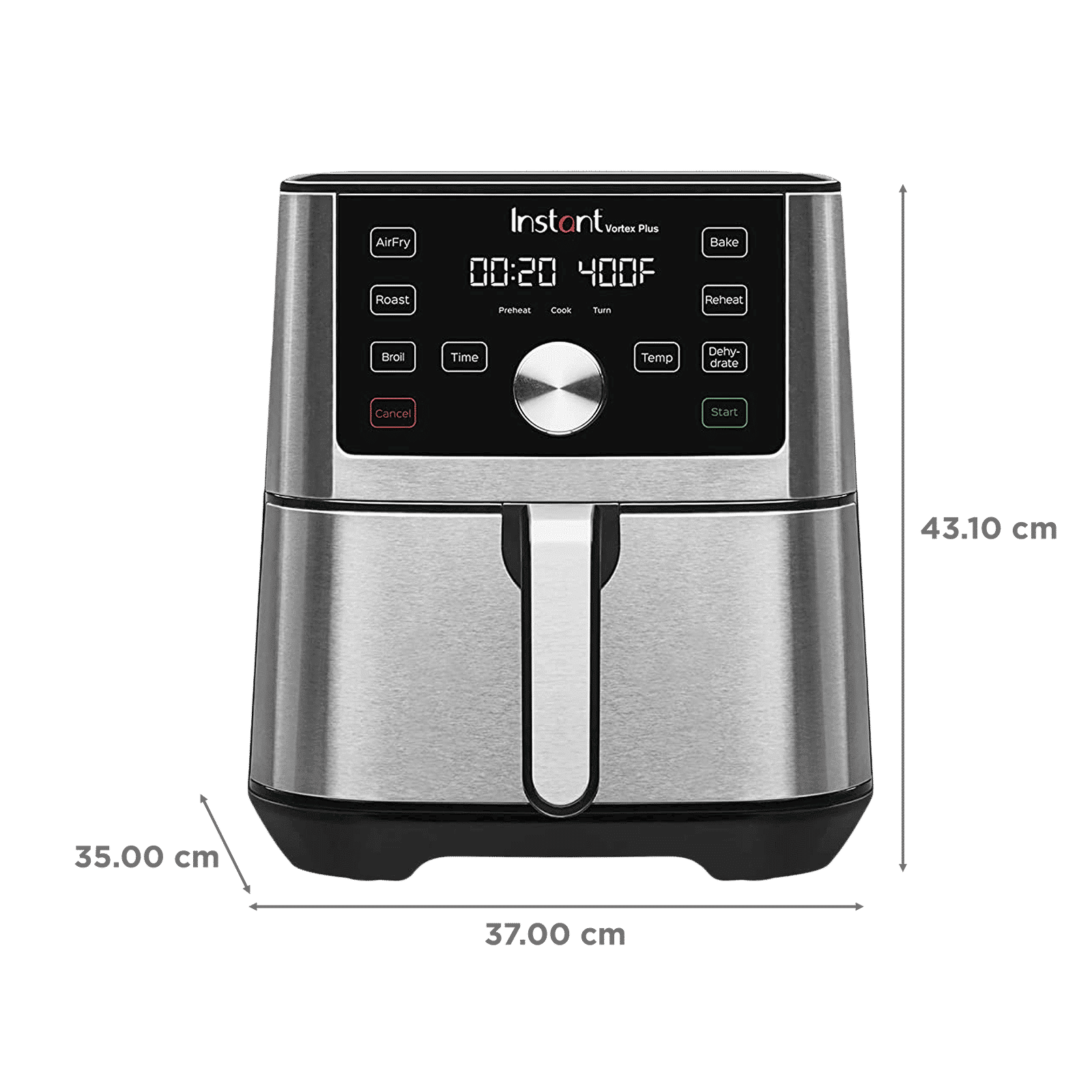 Instant Pot Vortex Plus 5.67L 1500 Watt Digital Air Fryer with EvenCrisp Technology (Silver)_2