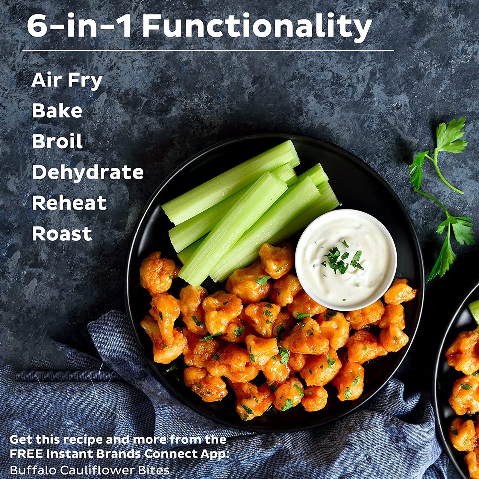 Instant Pot Vortex Plus 5.67L 1500 Watt Digital Air Fryer with EvenCrisp Technology (Silver)_6