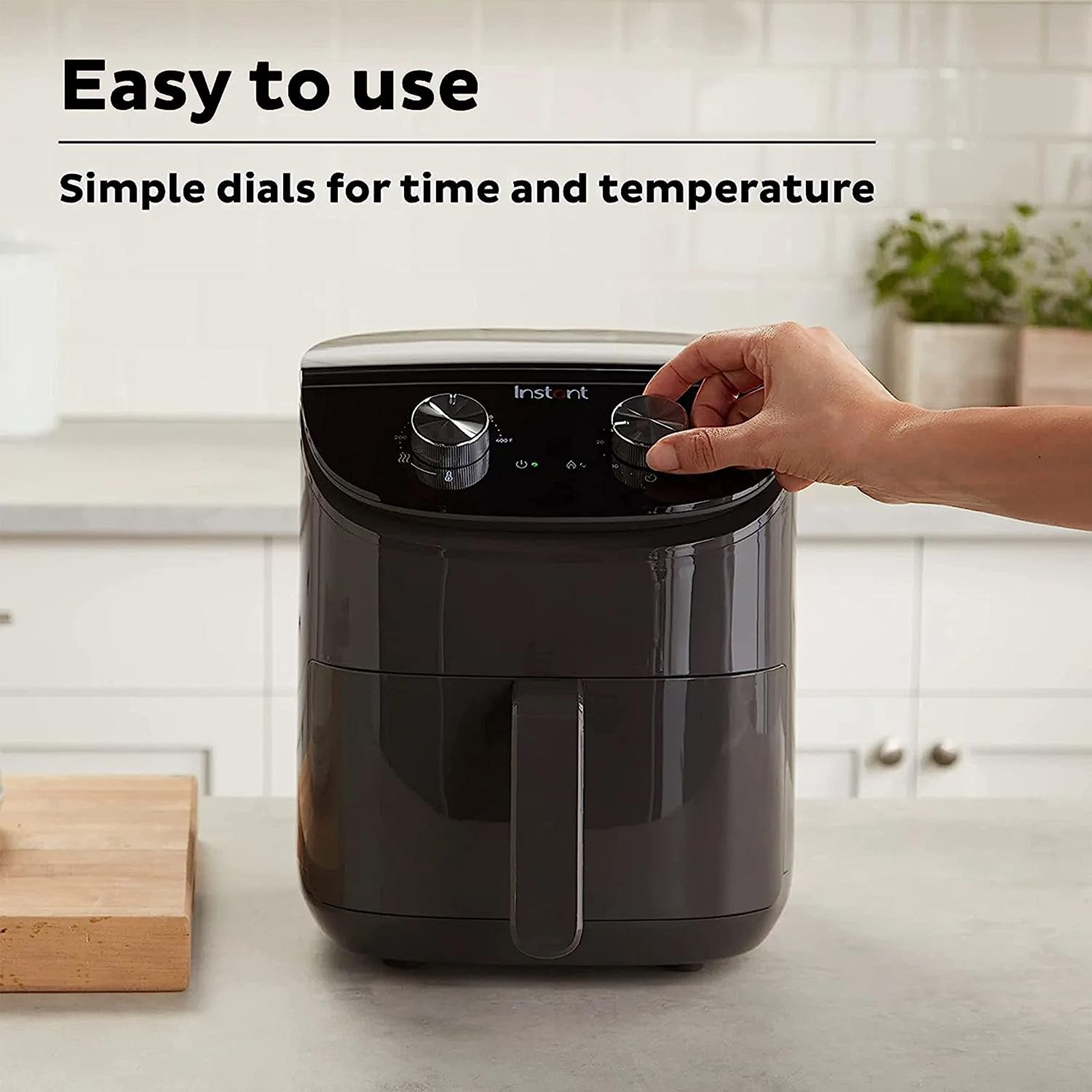 Instant Pot Vortex 3.8L 1500 Watt Essential Air Fryer with EvenCrisp Technology Uses 95 Percent Less Oil (Black)_4