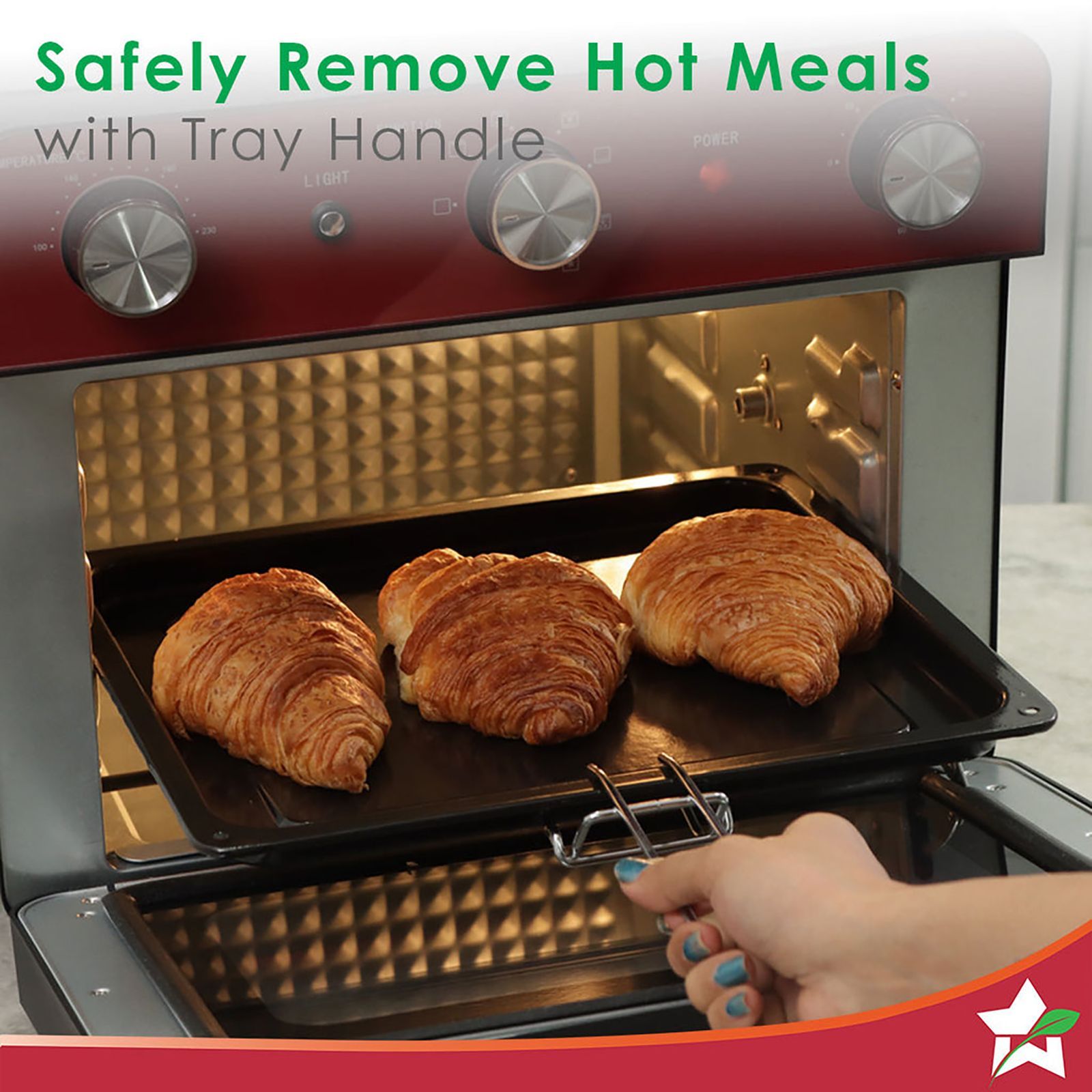 WONDERCHEF Crimson Edge 23L Air Fryer Microwave Oven with 360 Degree Hot Air Circulation Technology (Red) WONDERCHEF Crimson Edge 23L Air Fryer Microwave Oven with 360 Degree Hot Air Circulation Technology (Red)_16