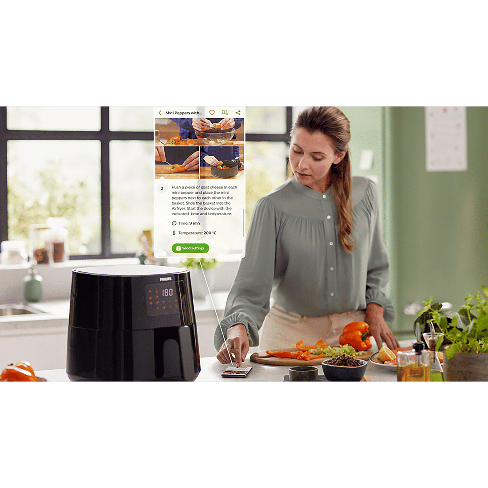 PHILIPS 6.2L 2000 Watt Digital Air Fryer with Rapid Air Technology (Black & Dark Silver) PHILIPS 6.2L 2000 Watt Digital Air Fryer with Rapid Air Technology (Black & Dark Silver)_17