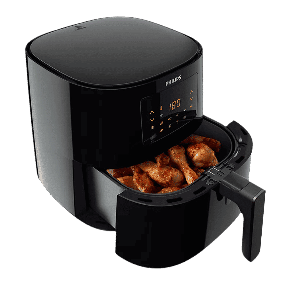 PHILIPS 6.2L 2000 Watt Digital Air Fryer with Rapid Air Technology (Black & Dark Silver) PHILIPS 6.2L 2000 Watt Digital Air Fryer with Rapid Air Technology (Black & Dark Silver)_4