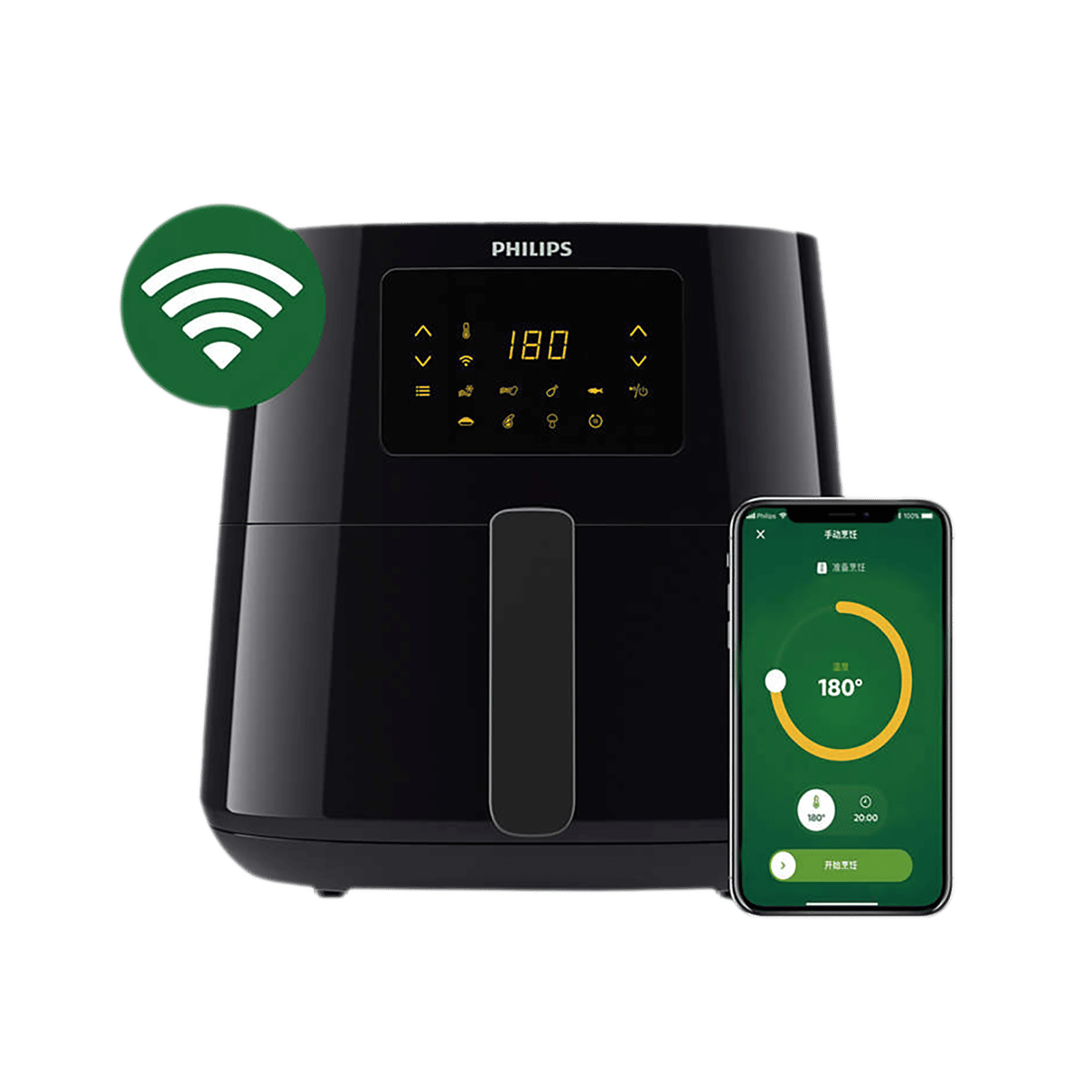 PHILIPS 6.2L 2000 Watt Digital Air Fryer with Rapid Air Technology (Black & Dark Silver) PHILIPS 6.2L 2000 Watt Digital Air Fryer with Rapid Air Technology (Black & Dark Silver)_8