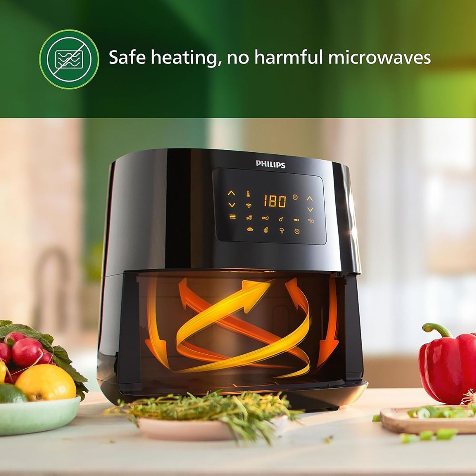 PHILIPS 6.2L 2000 Watt Digital Air Fryer with Rapid Air Technology (Black & Dark Silver) PHILIPS 6.2L 2000 Watt Digital Air Fryer with Rapid Air Technology (Black & Dark Silver)_10