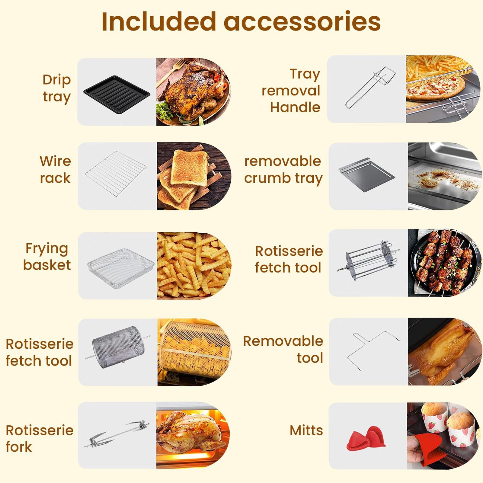 AGARO Regal 23L 1700 Watt Air Fryer with 360 Degree Heat Circulation Technology (Silver)_6