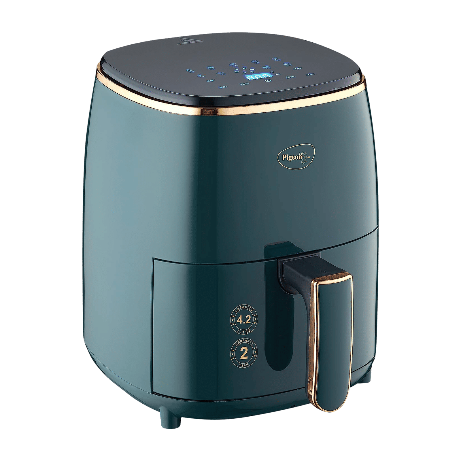 Pigeon Healthifry 4.2L 1200 Watt Digital Air Fryer with Air Circulation Technology (Green)_1