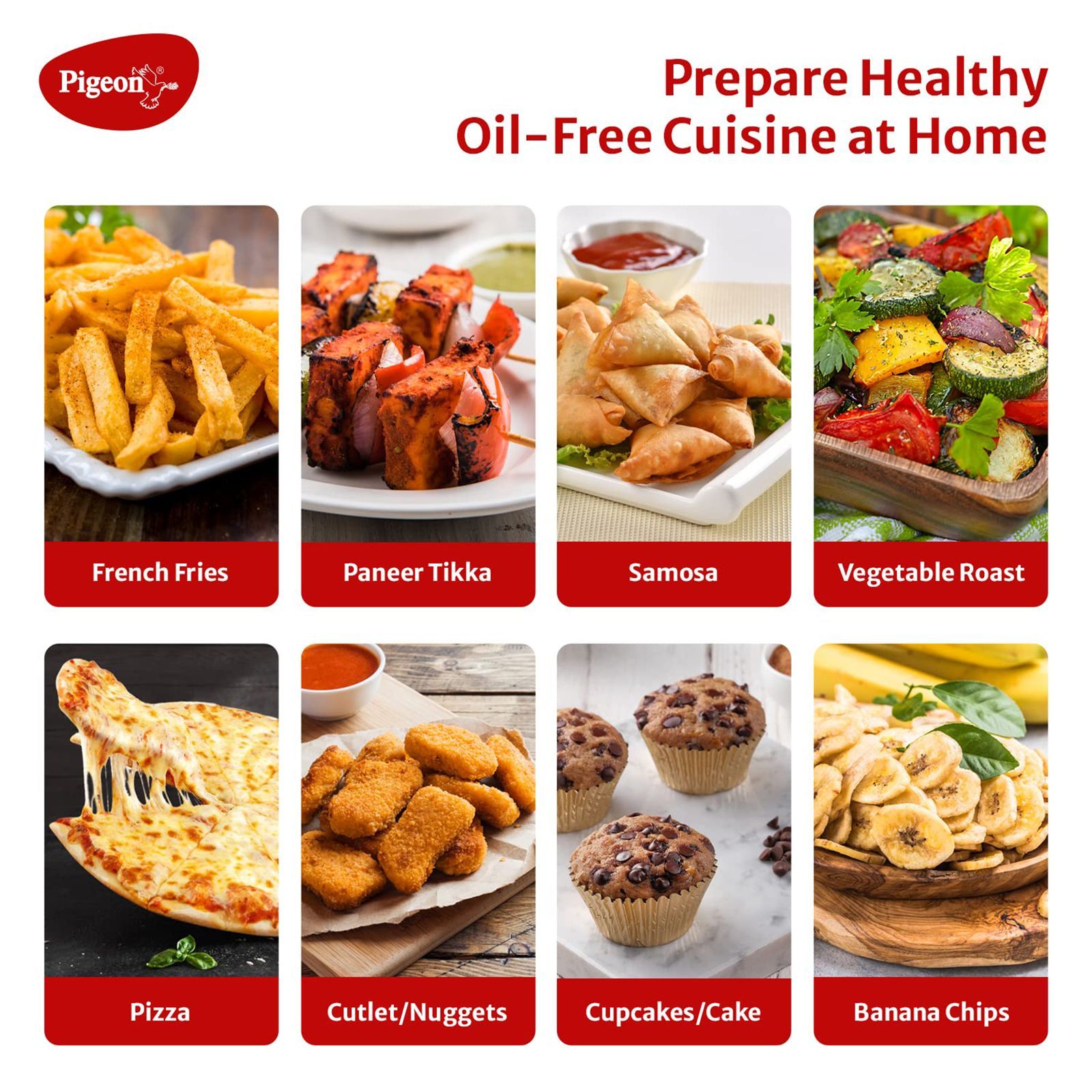 Pigeon Healthifry 4.2L 1200 Watt Digital Air Fryer with Air Circulation Technology (Green)_7