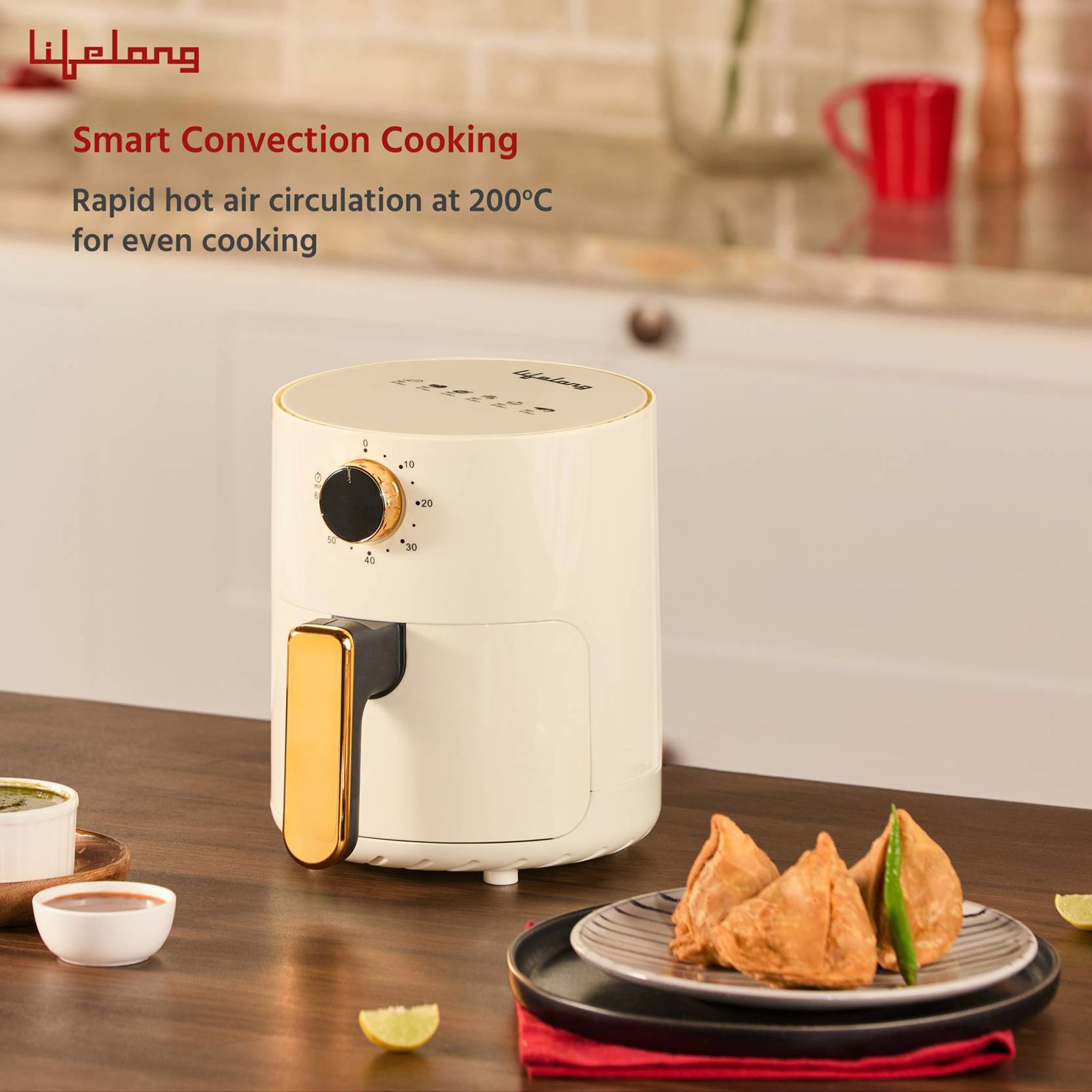 Lifelong LLHF25 2.5L 800 Watt Air Fryer with Air Circulation Technology (White) Lifelong LLHF25 2.5L 800 Watt Air Fryer with Air Circulation Technology (White)_12