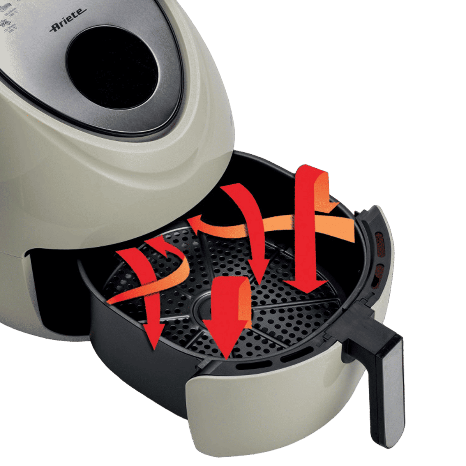 Ariete XXL 5.5L 1800 Watt Air Fryer with 7 Preset Cooking Modes (Beige)_4