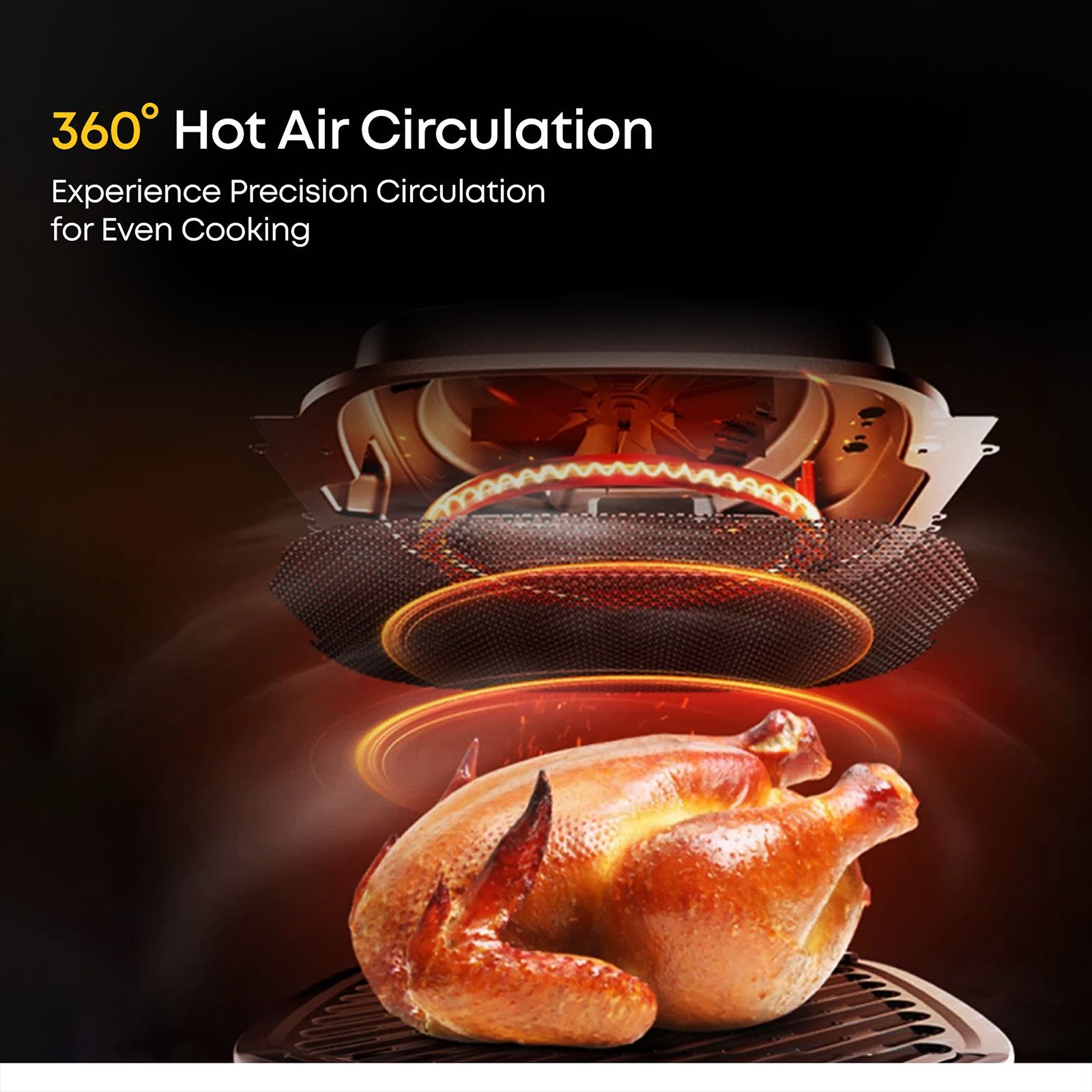 Croma 6L 1700 Watt Digital Air Fryer with Rapid Air Circulation System (Black)_14