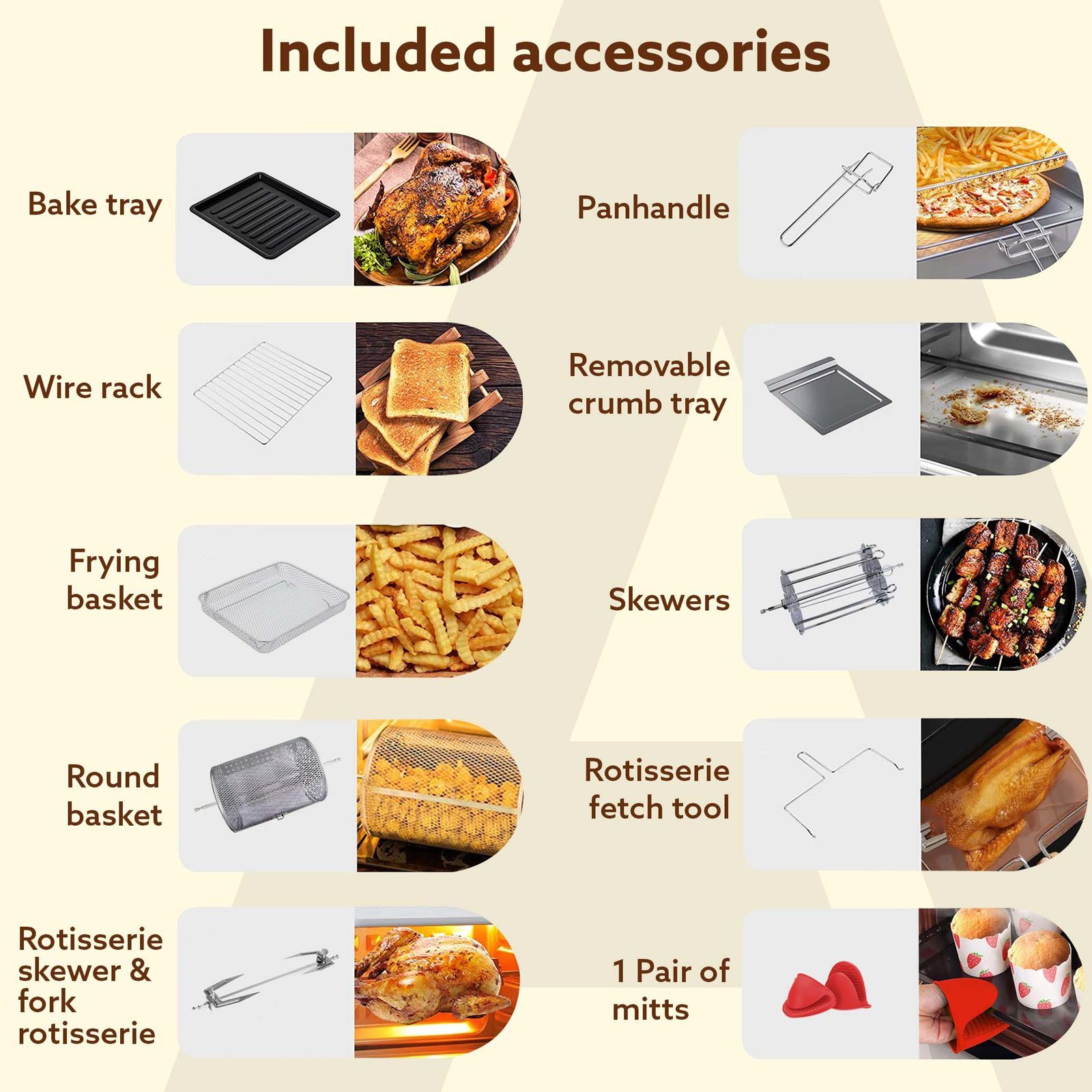 AGARO Regal Plus 23L 1800 Watt Digital Air Fryer with 360 Degree Hot Air Circulation Technology (Black) AGARO Regal Plus 23L 1800 Watt Digital Air Fryer with 360 Degree Hot Air Circulation Technology (Black)_3