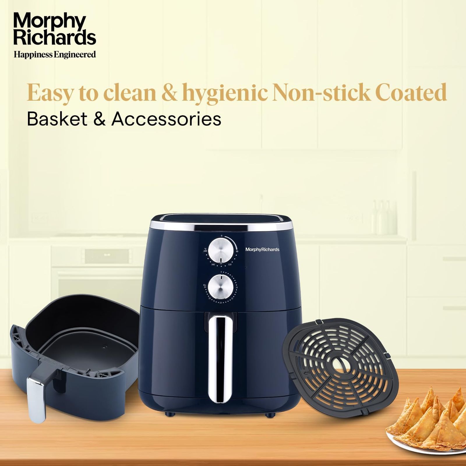 Morphy Richards Crisp Pro Classic 5L 1800 Watt Air Fryer with Dual Fan Technology (Navy Blue)_10