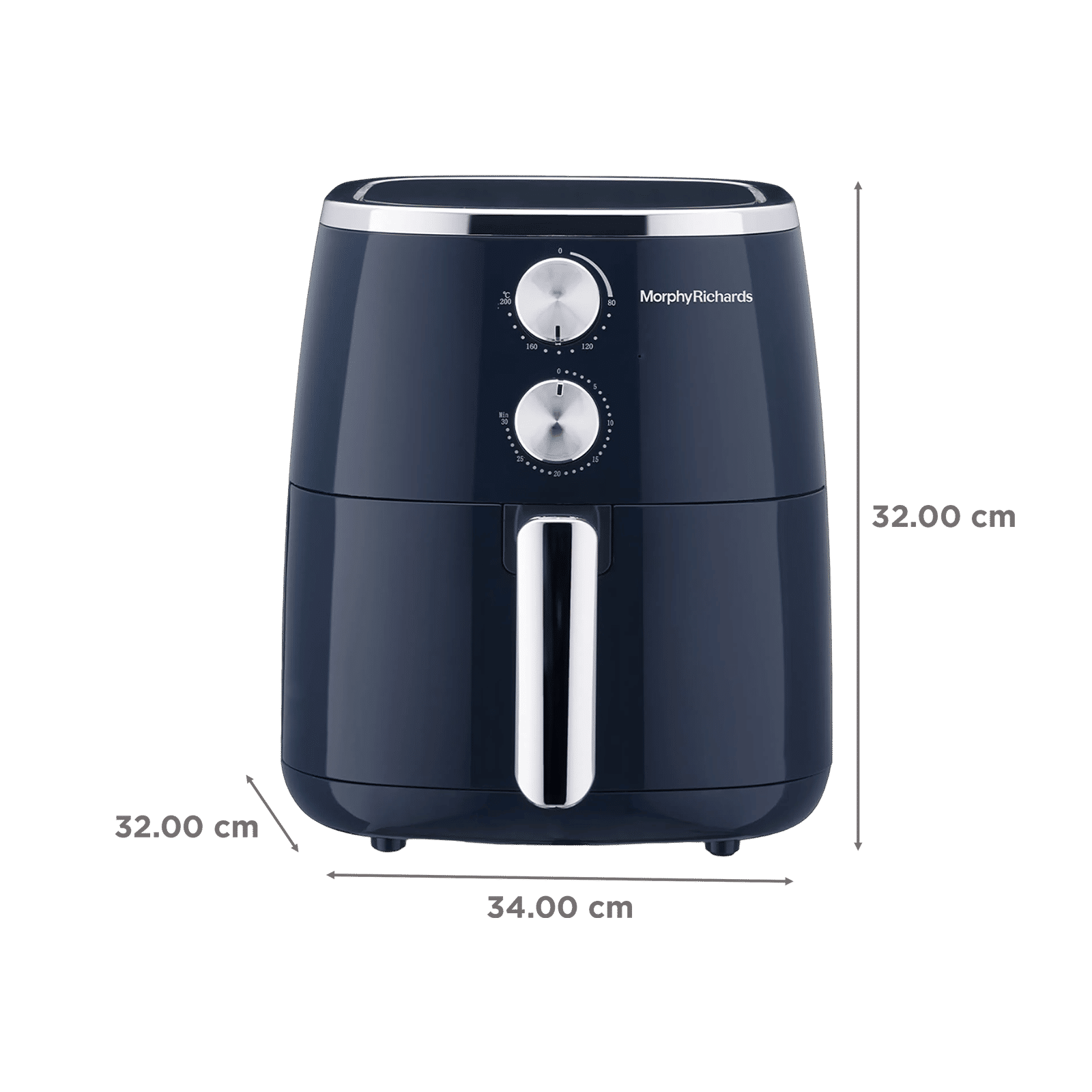 Morphy Richards Crisp Pro Classic 5L 1800 Watt Air Fryer with Dual Fan Technology (Navy Blue)_3