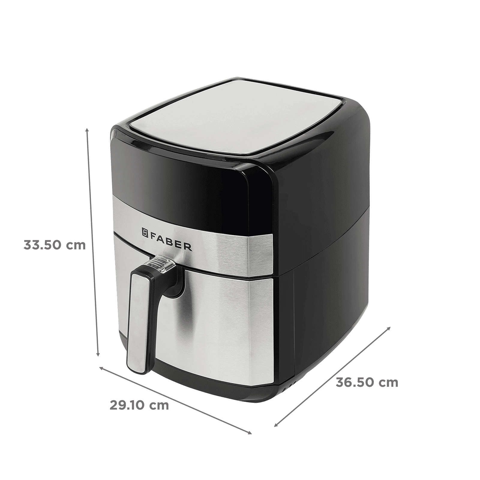 FABER 6.5L 1750 Watt Digital Air Fryer with 360 Degree Rapid Air Circulation Technology (Silver)_2