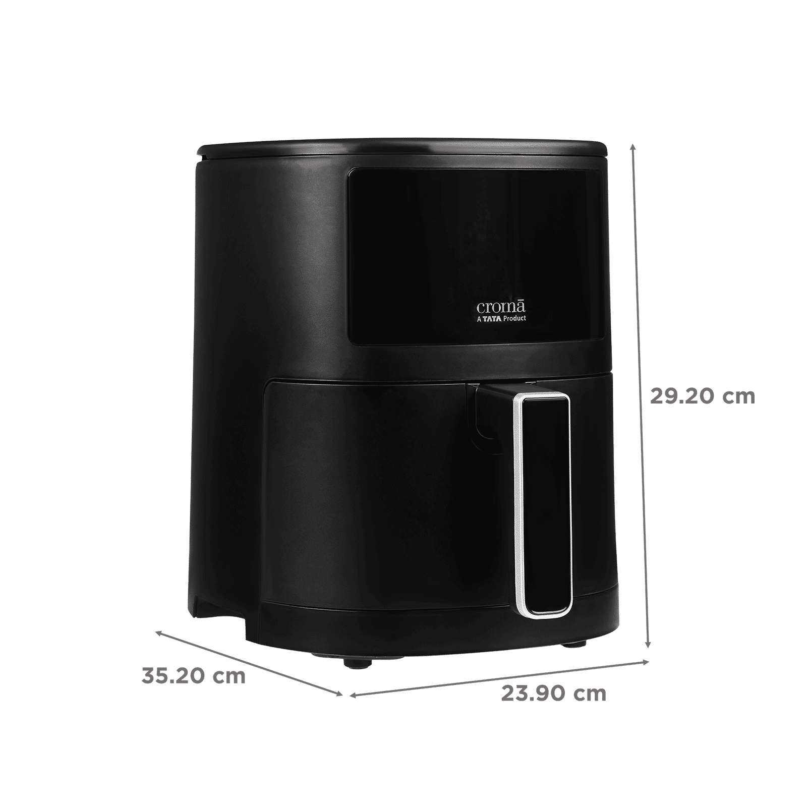 Croma 3.5L 1500 Watt Digital Air Fryer with Rapid Heat Circulation Technology (Black)_2