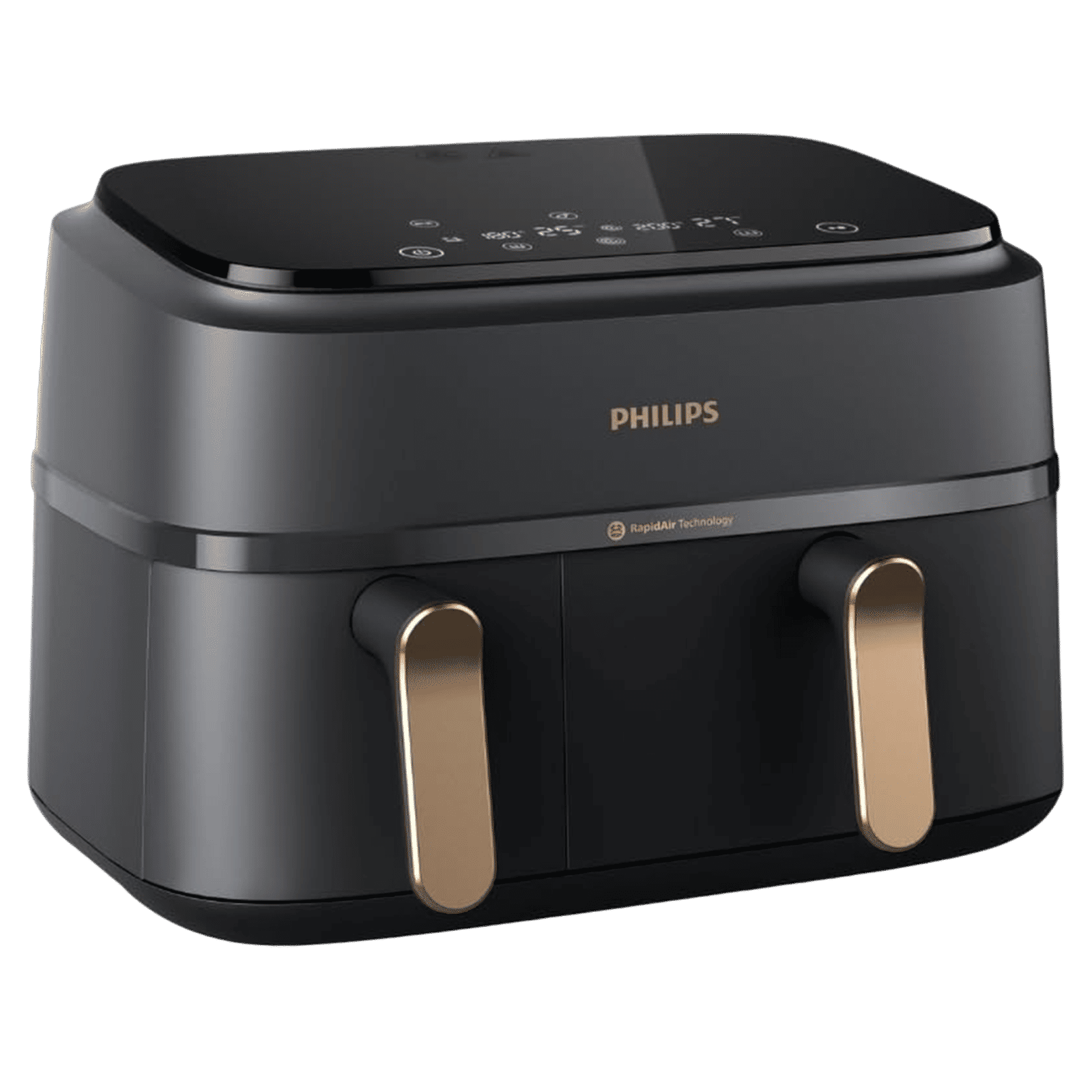 PHILIPS 3000 Series 9L 2750 Watt Digital Air Fryer with Rapid Air Technology (Black & Gold)_1