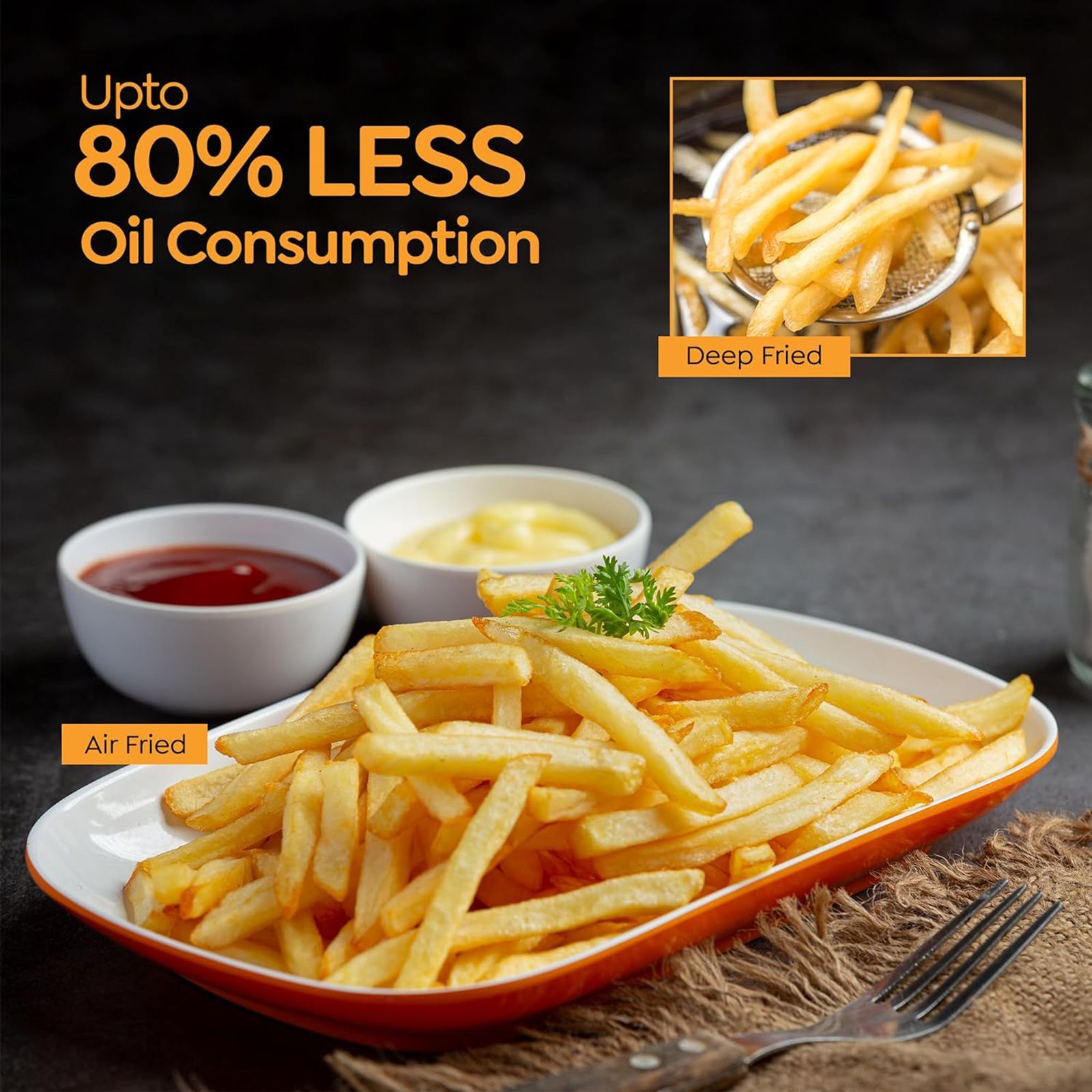 Prestige Crysta 4.5L 1600 Watt Digital Air Fryer with Smart Air Flow Technology (Black)_7