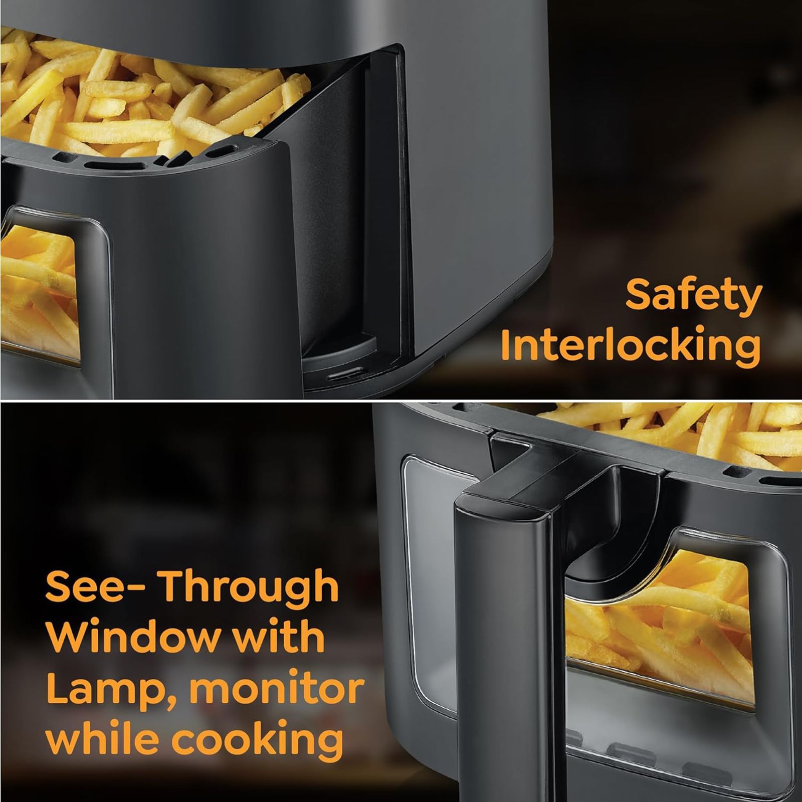 Prestige Crysta 4.5L 1600 Watt Digital Air Fryer with Smart Air Flow Technology (Black)_9