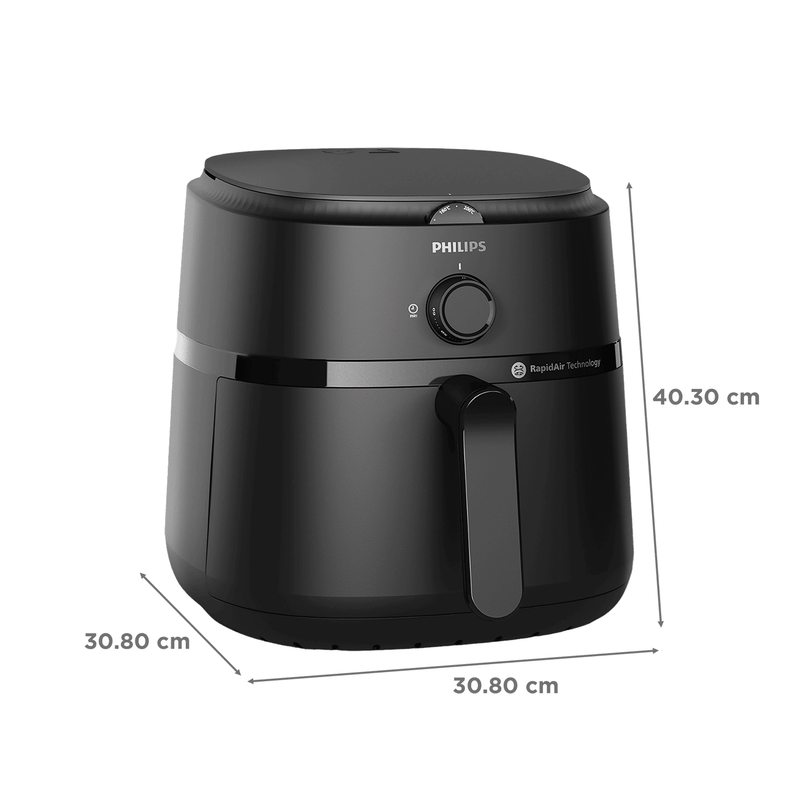 PHILIPS 1000 Series 6.2L 1700 Watt Air Fryer with Rapid Air Technology (Black)_2