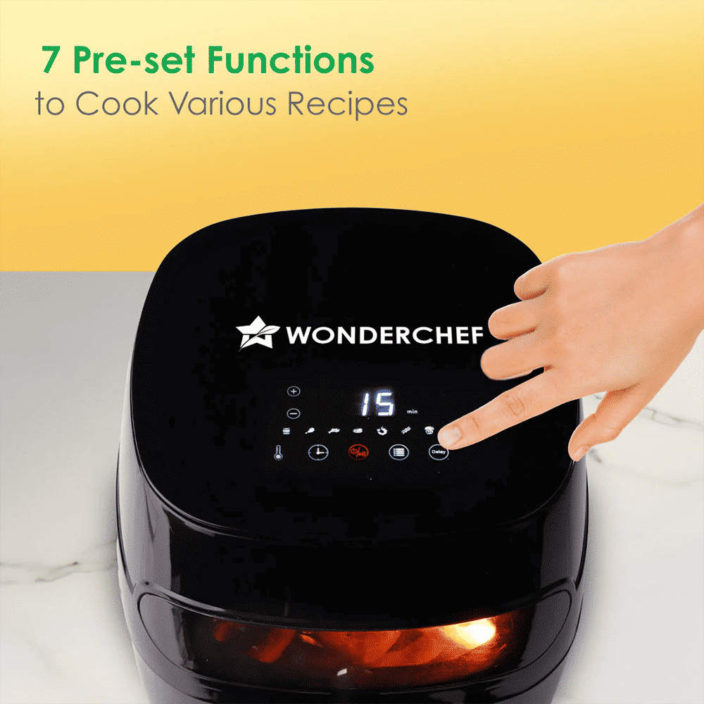 WONDERCHEF Swift Digital 6L 1350 Watt Digital Air Fryer with Rapid Air Technology (Black) WONDERCHEF Swift Digital 6L 1350 Watt Digital Air Fryer with Rapid Air Technology (Black)_5