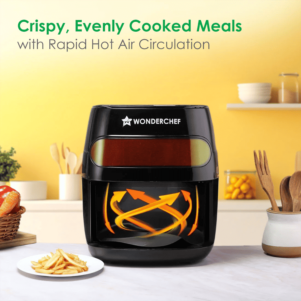 WONDERCHEF Swift Digital 6L 1350 Watt Digital Air Fryer with Rapid Air Technology (Black) WONDERCHEF Swift Digital 6L 1350 Watt Digital Air Fryer with Rapid Air Technology (Black)_6