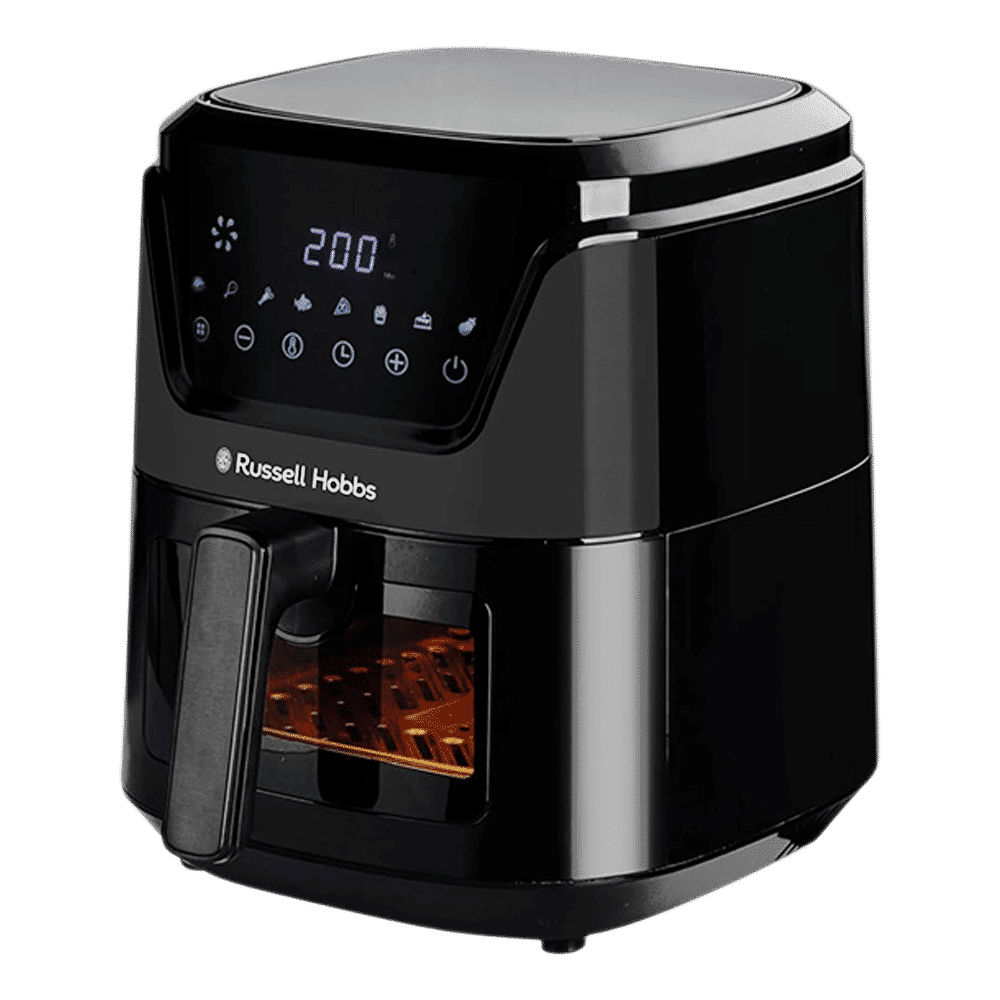Russell Hobbs Sizzle Air 5.5L 1350 Watt Air Fryer with 8-in-1 Pre-Set Programs (Black)_2